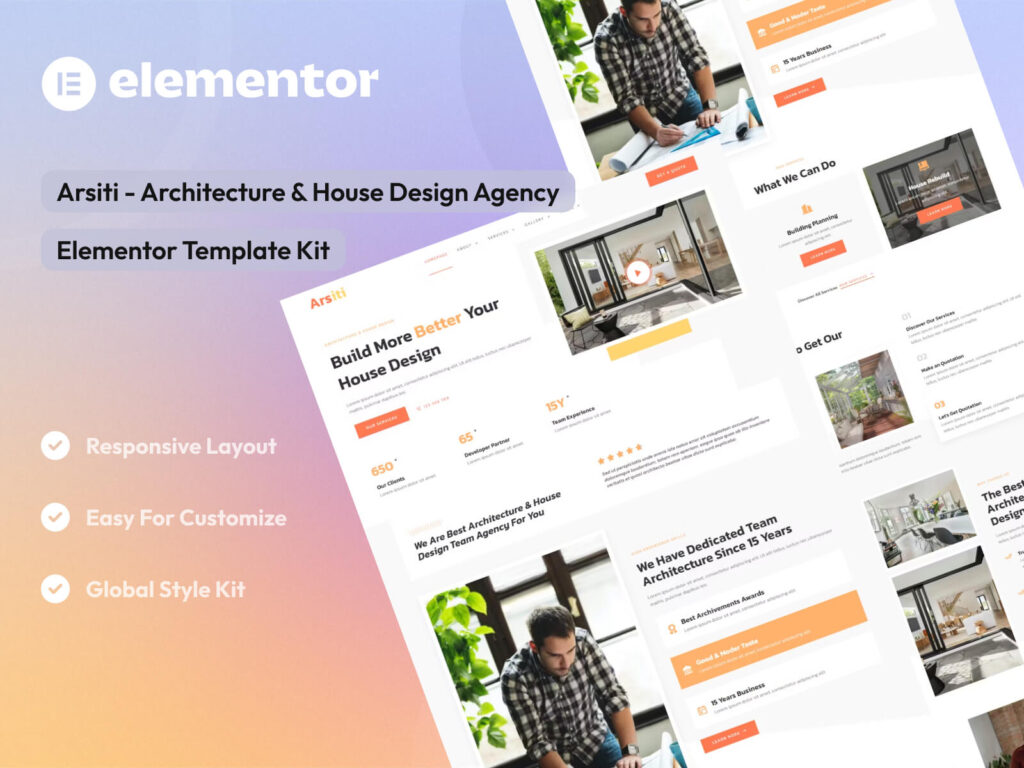 Arsiti - Architecture & House Design Agency Elementor Template Kit
